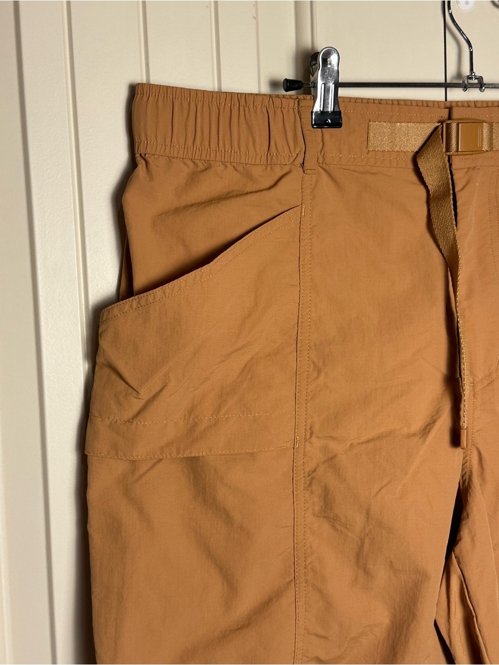 Eddie Bauer Men's Ripstop Tech Pull-On Shorts Brown Sugar Khaki XL UPF Ripstop - Picture 2 of 10